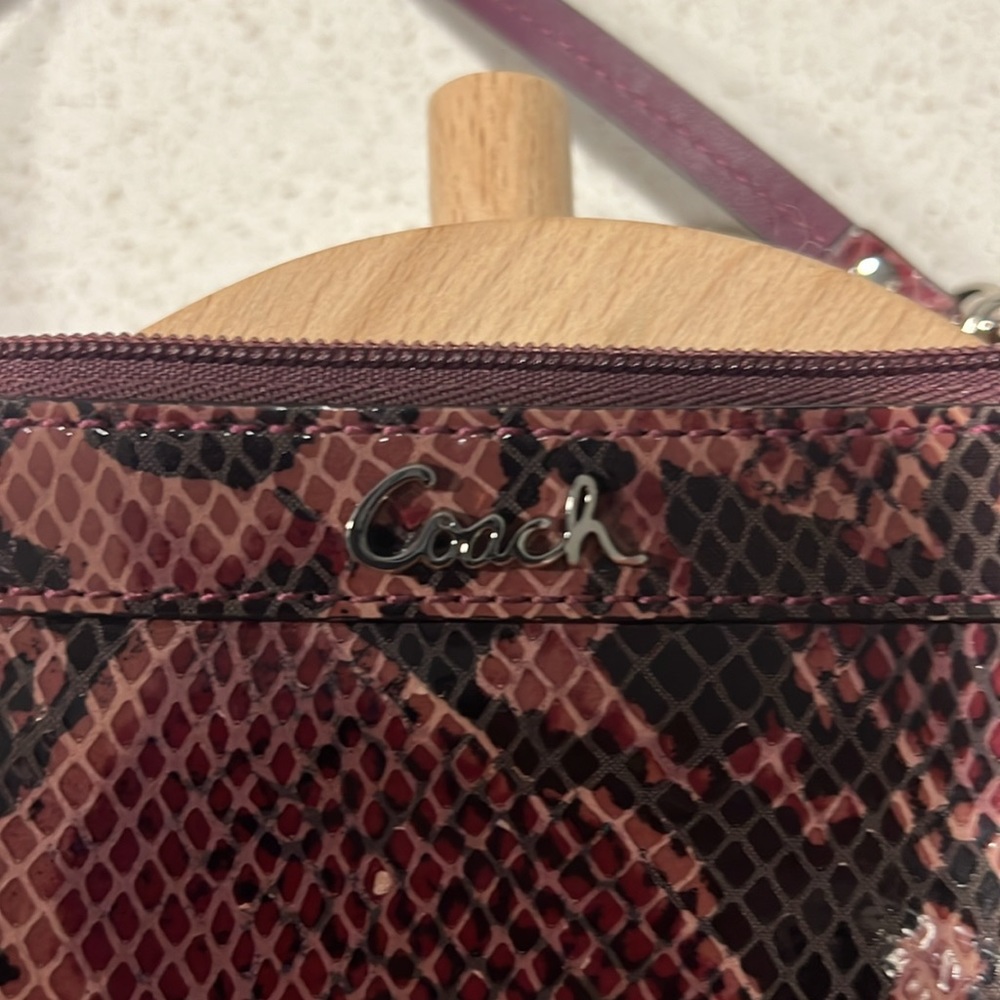 Coach Wristlet in Faux Python - Picture 2 of 6